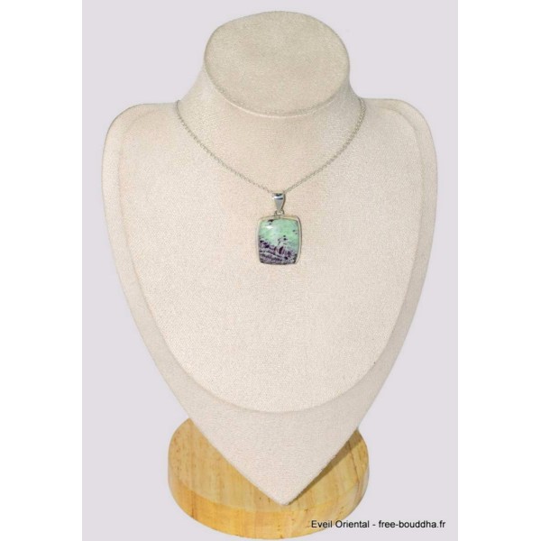 Pendentif en Kammérérite rectangulaire Bijoux en Kammererite BK44.5