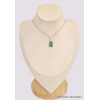Pendentif en pierre Apatite bleu néon brute Bijoux en Apatite bleue BK45.1