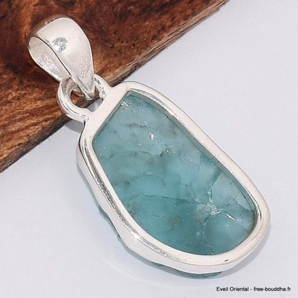 Apatite bleu néon pendentif forme libre Pendentifs pierres naturelles BK45.5