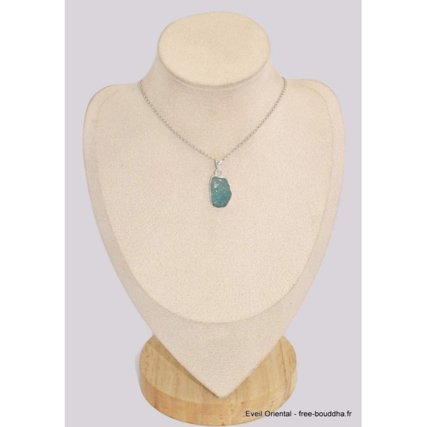 Apatite bleu néon pendentif forme libre Pendentifs pierres naturelles BK45.5