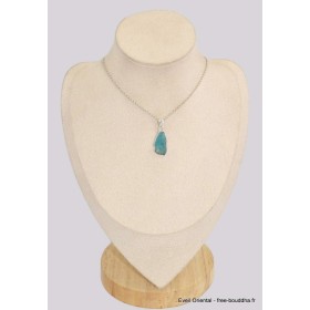 Apatite bleu néon pendentif asymétrique Bijoux en Apatite bleue BK45.6