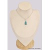 Apatite bleu néon pendentif asymétrique Bijoux en Apatite bleue BK45.6
