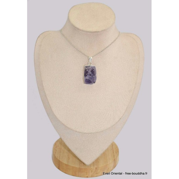 Pendentif Agate Grappe rectangulaire Bijoux en Agate BK46