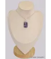 Pendentif Agate Grappe rectangulaire - Bijoux en Agate
