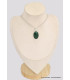 Pendentif argent oval en Aventurine Bijoux en Aventurine BK47.2