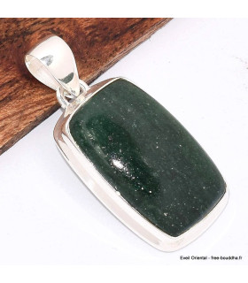 Pendentif argent Aventurine rectangulaire Bijoux en Aventurine BK47.4