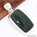 Pendentif argent Aventurine rectangulaire Bijoux en Aventurine BK47.4