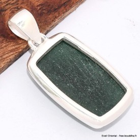 Pendentif argent Aventurine rectangulaire Bijoux en Aventurine BK47.4