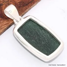 Pendentif argent Aventurine rectangulaire - Bijoux en Aventurine