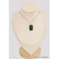 Pendentif argent Aventurine rectangulaire - Bijoux en Aventurine