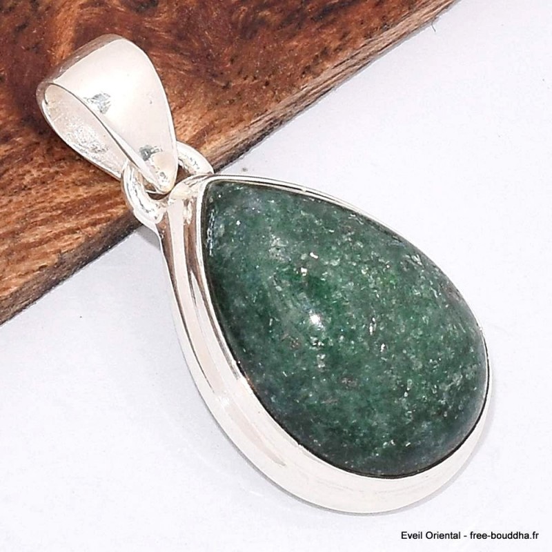 Petit pendentif goutte en Aventurine 