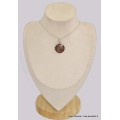 Pendentif rond en Bauxite Bijoux en Bauxite BK48
