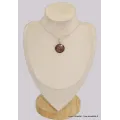 Pendentif rond en Bauxite - Bijoux en Bauxite