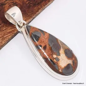 Pendentif goutte en Bauxite - Bijoux en Bauxite