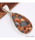 Gros Pendentif goutte en Bauxite Bijoux en Bauxite BK48.2