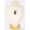 Gros pendentif Labradorite bleu jaune Pendentifs pierres naturelles BK49.4