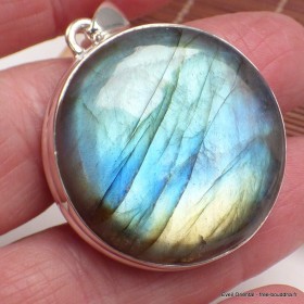 Très gros pendentif Labradorite grade AAA Pendentifs pierres naturelles BK49.6