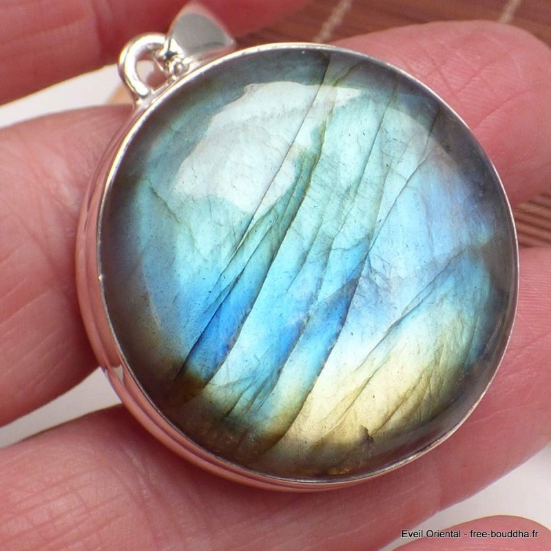 Très gros pendentif Labradorite grade AAA Bijoux en Labradorite BK49.6