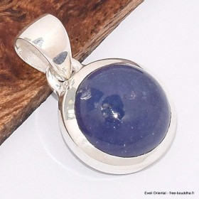 Pendentif rond en Tanzanite cabochon Bijoux en Tanzanite BK50