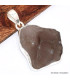 Pendentif Colombianite tectite colombienne serti clos-ch Pendentifs pierres naturelles BK51