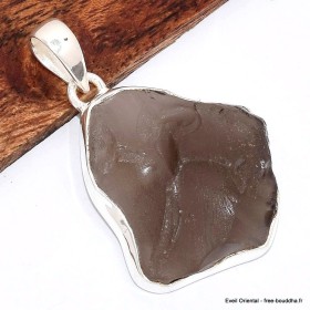 Pendentif Colombianite tectite colombienne serti clos 