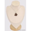 Pendentif Colombianite tectite colombienne serti clos-ch Pendentifs pierres naturelles BK51