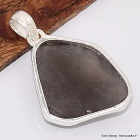 Pendentif Colombianite tectite colombienne asymétrique - Pendentifs pierres naturelles