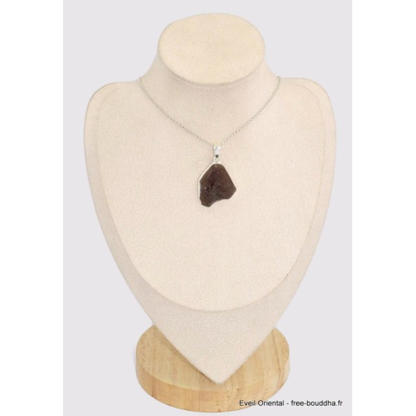 Pendentif Colombianite tectite colombienne asymétrique Pendentifs pierres naturelles BK51.1