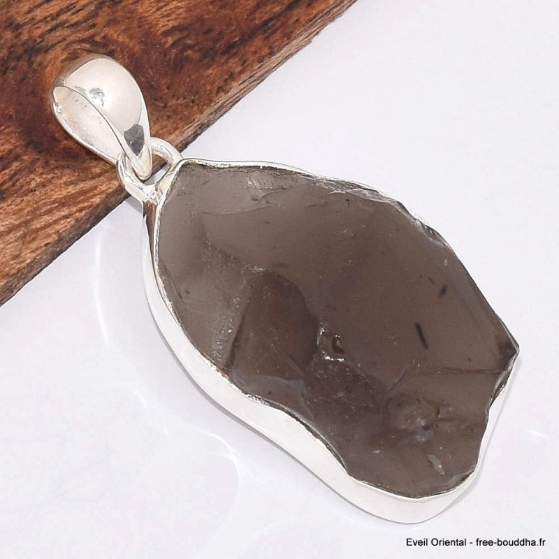 Pendentif Colombianite tectite colombienne forme libre 