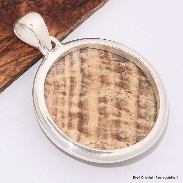 Pendentif rond en Aragonite Candy Pendentifs pierres naturelles BK52.1