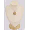 Pendentif rond en Aragonite Candy - Pendentifs pierres naturelles