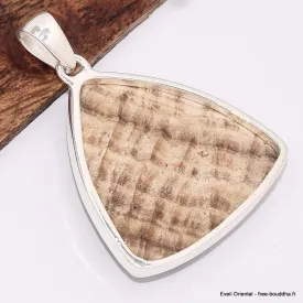 Pendentif triangulaire en Aragonite Candy - Pendentifs pierres naturelles
