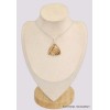 Pendentif triangulaire en Aragonite Candy Pendentifs pierres naturelles BK52.2