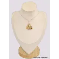 Pendentif triangulaire en Aragonite Candy - Pendentifs pierres naturelles