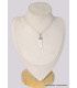 Pendentif Cristal de Roche filigrane Pendentifs pierres naturelles BK54