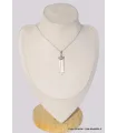 Pendentif Pierre naturelle Cristal de Roche filigrane - Pendentifs pierres naturelles