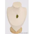 Pendentif Vasonite Vésuvianite forme libre - Pendentifs pierres naturelles