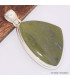 Pendentif Vasonite Vésuvianite triangulaire Pendentifs pierres naturelles BK56.2