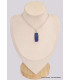Pendentif Lapis lazuli brut rectangulaire grade AAA Pendentifs pierres naturelles BK57