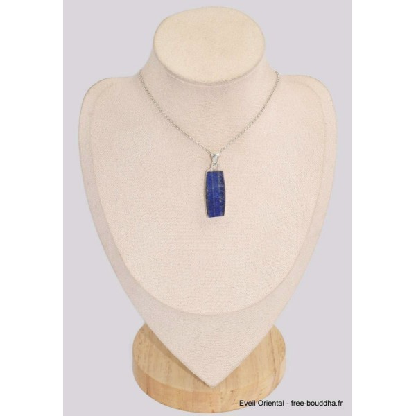 Pendentif Lapis lazuli brut rectangulaire grade AAA Pendentifs pierres naturelles BK57