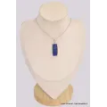 Pendentif Lapis lazuli brut rectangulaire grade AAA - Pendentifs pierres naturelles