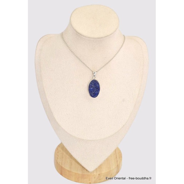 Pendentif Lapis lazuli brut oval grade AAA Pendentifs pierres naturelles BK57.1