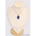 Pendentif argent Lapis lazuli brut grade AAA Pendentifs pierres naturelles BK57.1