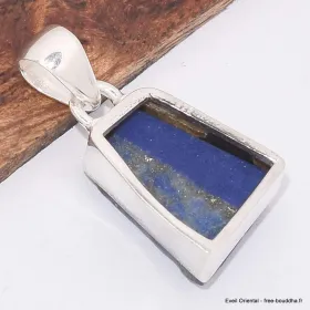 Pendentif Lapis lazuli brut trapèze grade AAA - Pendentifs pierres naturelles