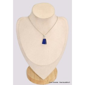 Pendentif Lapis lazuli brut trapèze grade AAA 