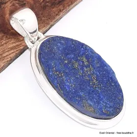Pendentif Lapis lazuli brut bleu outremer grade AAA - Pendentifs pierres naturelles