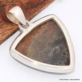 Pendentif Bois de Colla de Turquie ocre noir - Pendentifs pierres naturelles