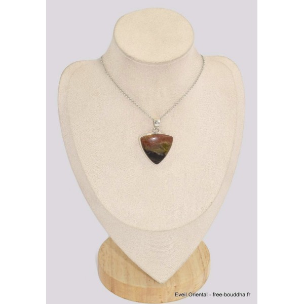 Pendentif Bois de Colla de Turquie ocre noir Bijoux en Bois pétrifié BK58