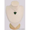 Pendentif Aventurine triangulaire - Bijoux en Aventurine
