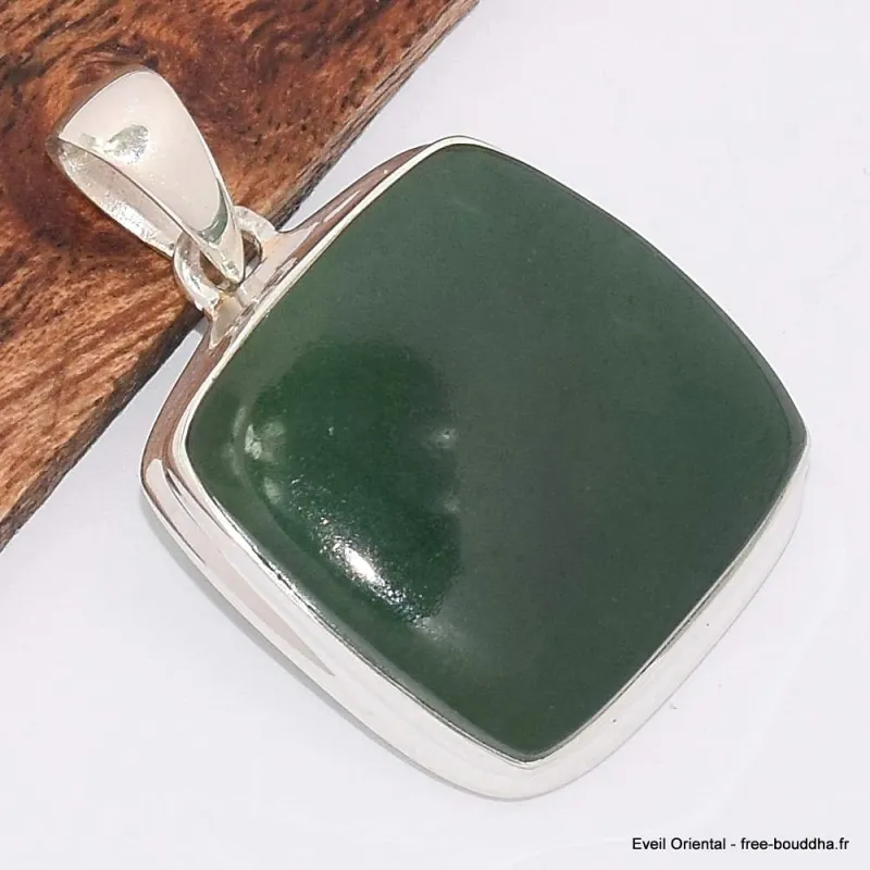 Pendentif carré en Aventurine - Bijoux en Aventurine